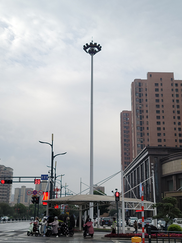 高杆灯广场实景