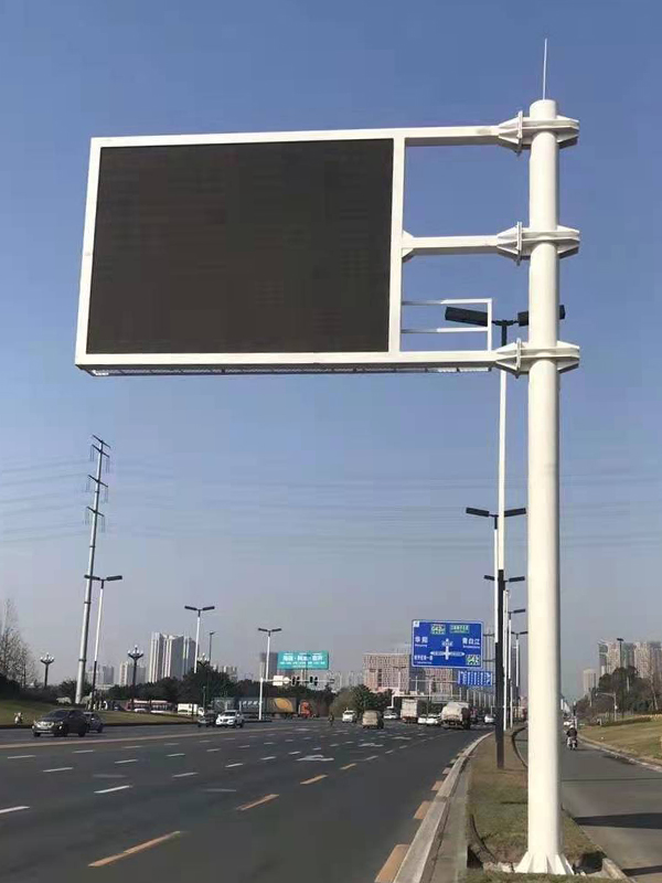 交通标志杆，诱导屏杆